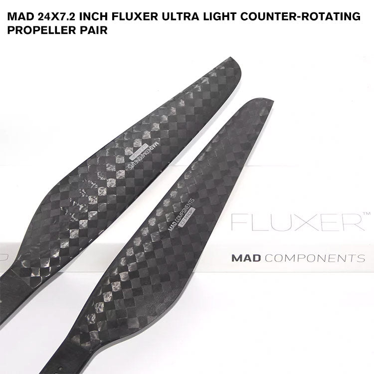 24x7.2 Inch FLUXER Ultra Light Counter-Rotating Propeller Pair