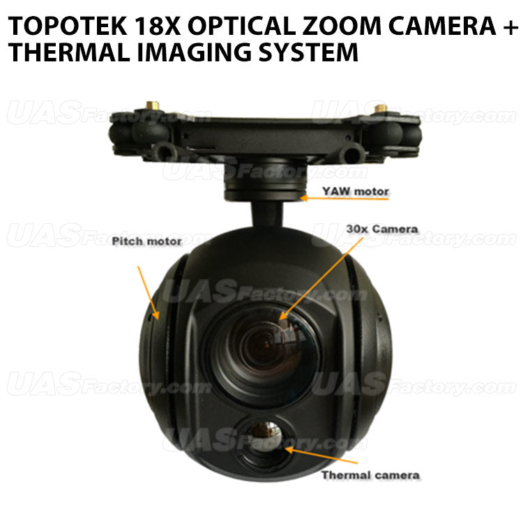 Topotek 18x Optical Zoom Camera + Thermal Imaging System