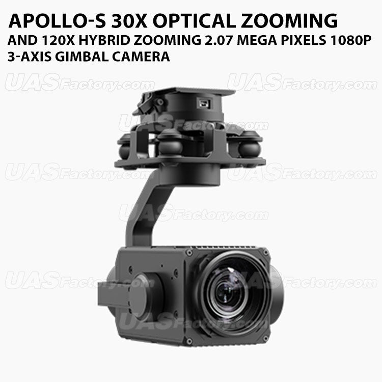 Apollo-S 30X optical zooming and 120X hybrid zooming 2.07 Mega Pixels 1080P 3-Axis Gimbal Camera