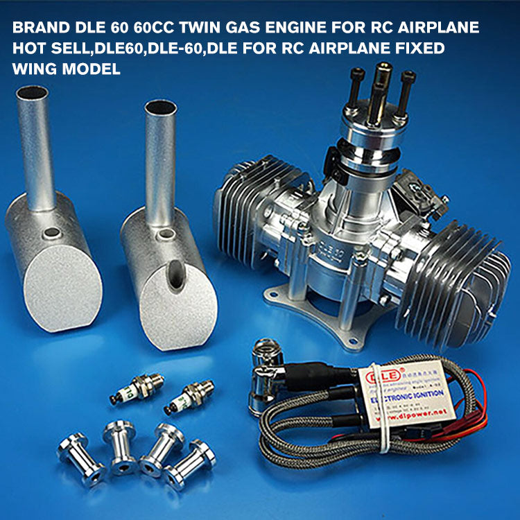 DLE 60 60CC Twin Gas Engine For RC Airplane Hot Sell,DLE60,DLE-60,DLE For RC Airplane Fixed Wing Model