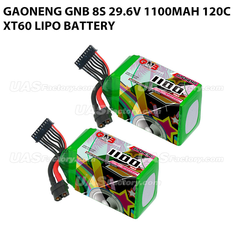 GAONENG GNB 8S 29.6V 1100mAh 120C XT60 LiPo Battery