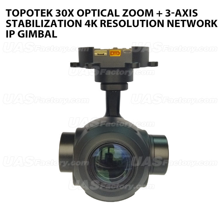 Topotek KIP30S4K 30x Optical Zoom + 3-Axis Stabilization 4K Resolution Network IP Gimbal