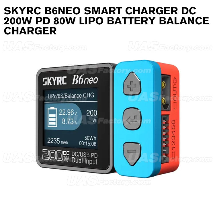 SKYRC B6neo Smart Charger DC 200W PD 80W Lipo Battery Balance Charger