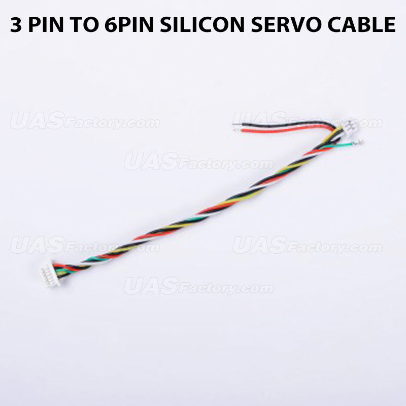 3 Pin to 6Pin Silicon Servo Cable