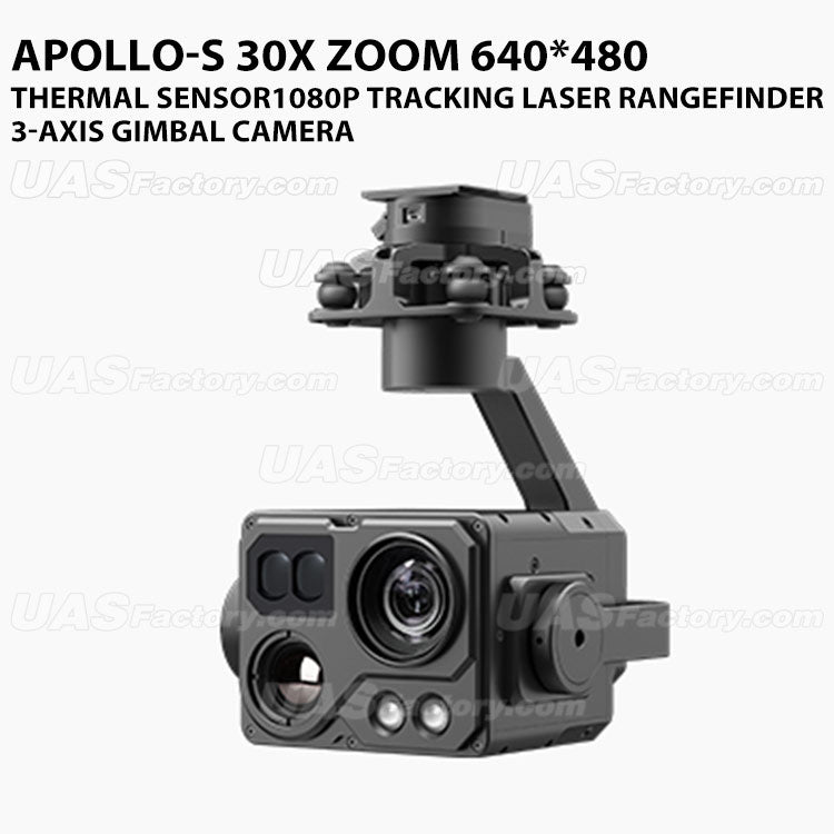 Apollo-S 30X Zoom 640*480 Thermal Sensor1080P Tracking Laser Rangefinder 3-Axis Gimbal Camera