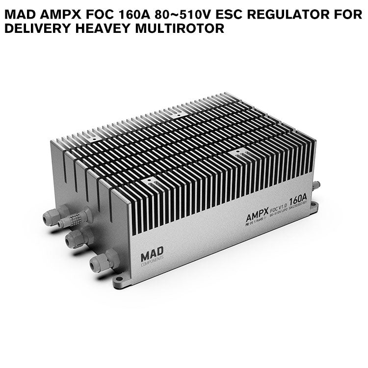 MAD AMPX FOC 160A 80~510V ESC Regulator For Delivery Heavey Multirotor