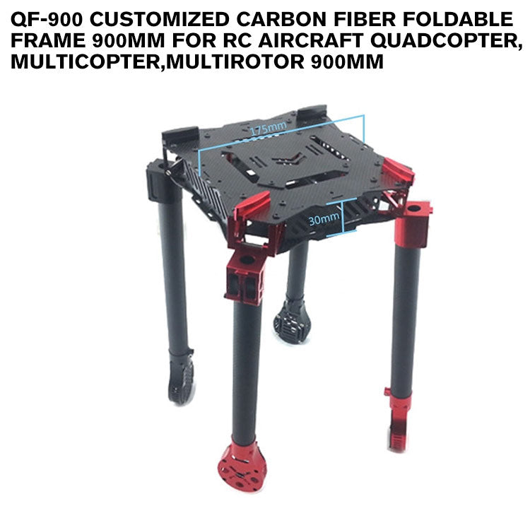 QF-900 Customized carbon fiber foldable frame 900mm for RC Aircraft quadcopter,multicopter,multirotor 900mm