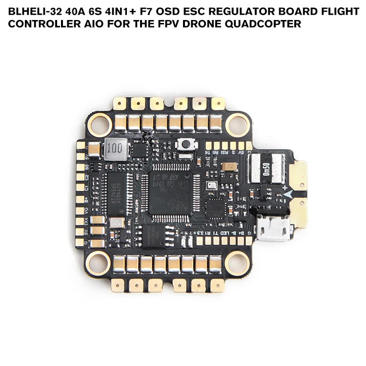 BLHeli-32 40A 6S 4in1+ F7 OSD ESC Regulator Board Flight Controller AIO For The FPV Drone Quadcopter