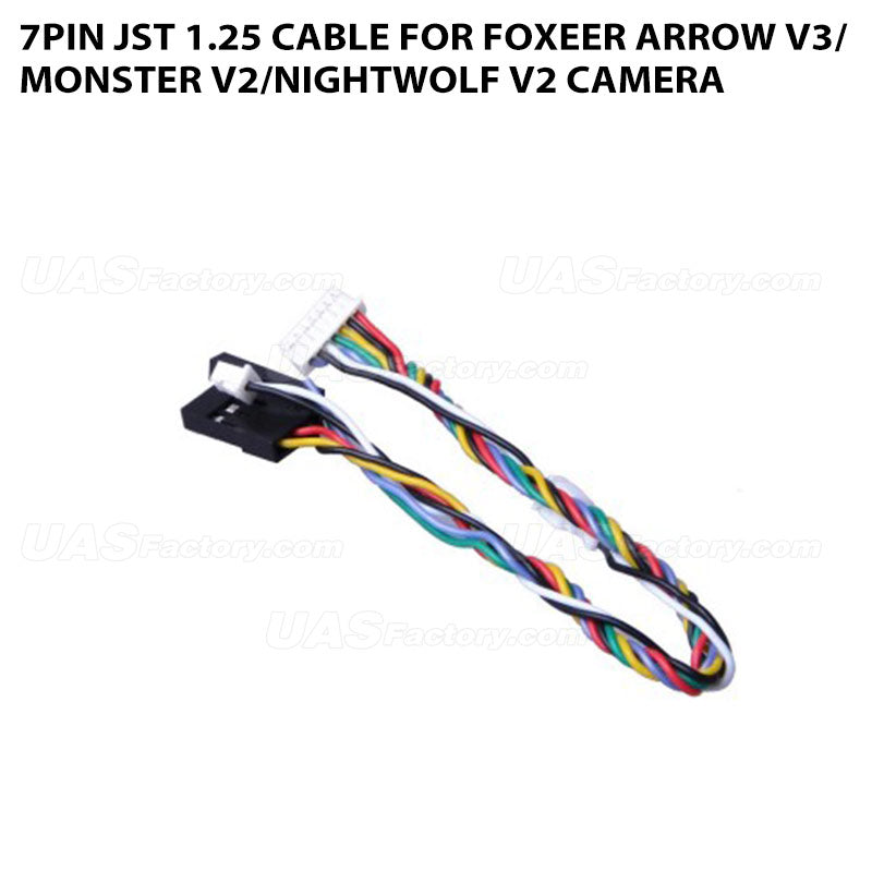 7pin JST 1.25 Cable for Foxeer Arrow V3/Monster V2/Nightwolf V2 Camera