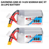 GAONENG GNB 4S 14.8V 850mAh 80C XT30 LiPo Battery