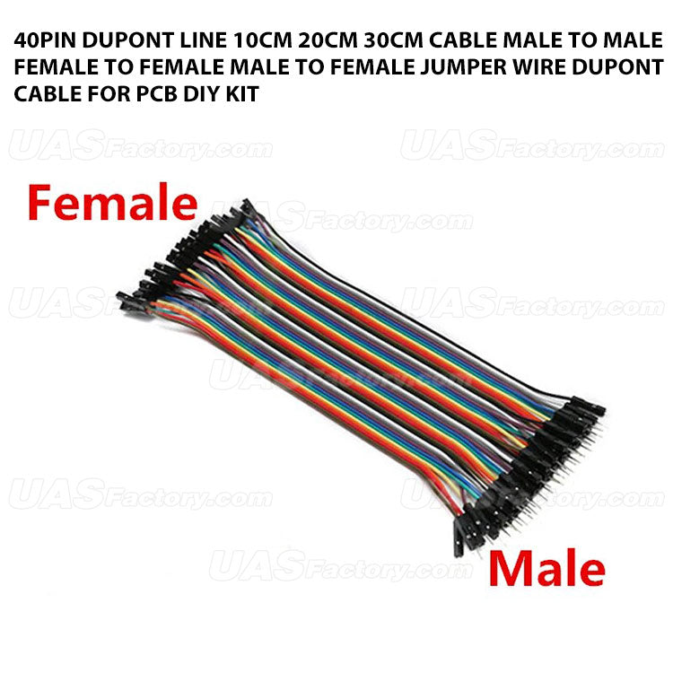 40PIN Dupont Line 10cm 20cm 30cm Cable Male to Male Female to Female Male to FeMale Jumper Wire Dupont Cable For PCB DIY KIT