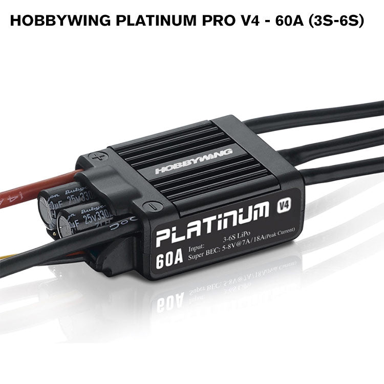 Hobbywing Platinum PRO V4 - 60A (3S-6S)