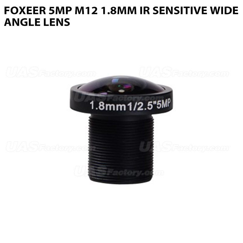 Foxeer 5MP M12 1.8mm IR Sensitive Wide Angle Lens