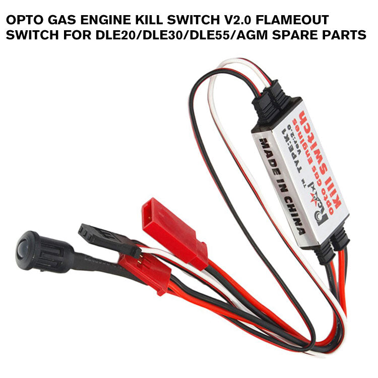 Opto Gas Engine Kill Switch V2.0 Flameout Switch for DLE20/DLE30/DLE55/AGM Spare Parts