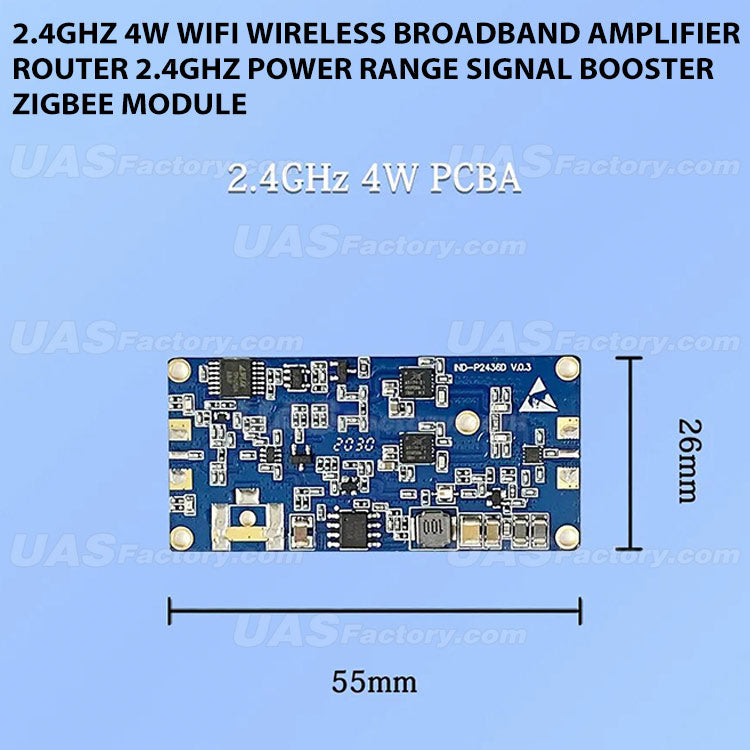 2.4GHz 4W Wifi Wireless Broadband Amplifier Router 2.4Ghz Power Range Signal Booster ZigBee Module