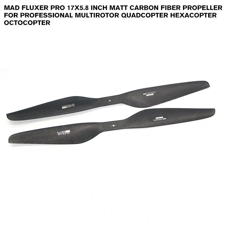 FLUXER Pro 17x5.8 Inch Matt Carbon Fiber Propeller For Professional Multirotor Quadcopter Hexacopter Octocopter