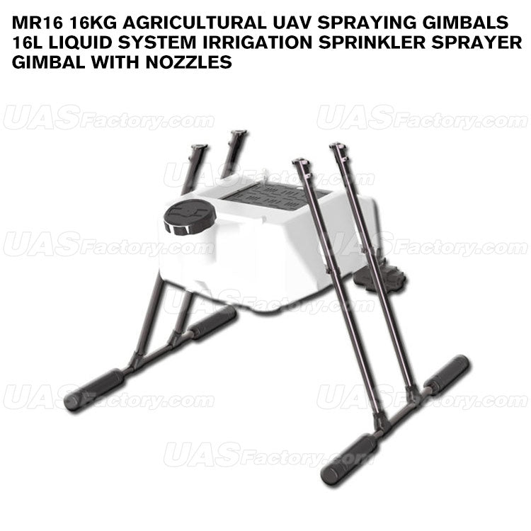 MR16 16KG Agricultural uav Spraying Gimbals 16L Liquid System Irrigation Sprinkler Sprayer Gimbal with Nozzles