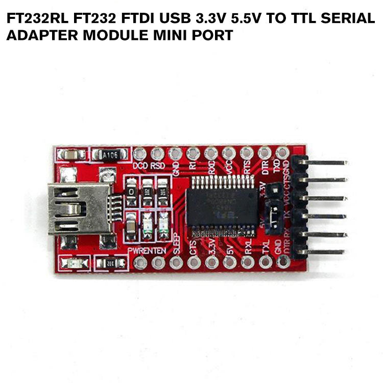 FT232RL FT232 FTDI USB 3.3V 5.5V to TTL Serial Adapter Module Mini Port