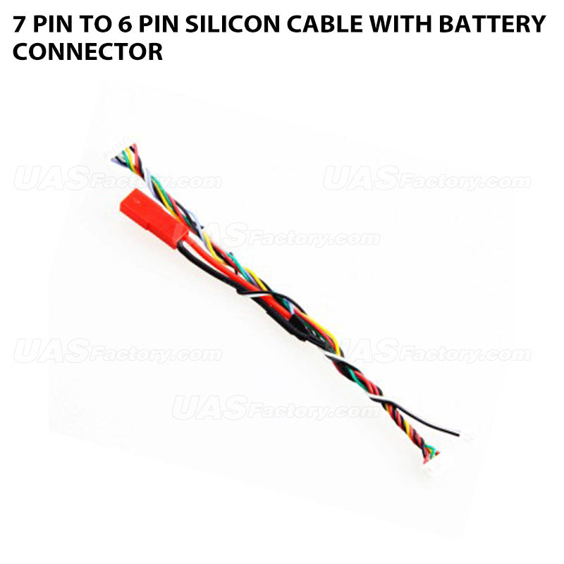 7 Pin to 6 Pin Silicon Cable with Battery Connector