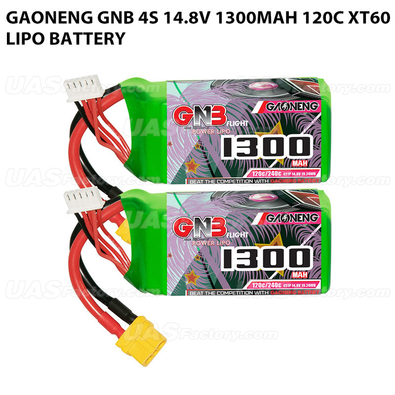 GAONENG GNB 4S 14.8V 1300mAh 120C XT60 LiPo Battery