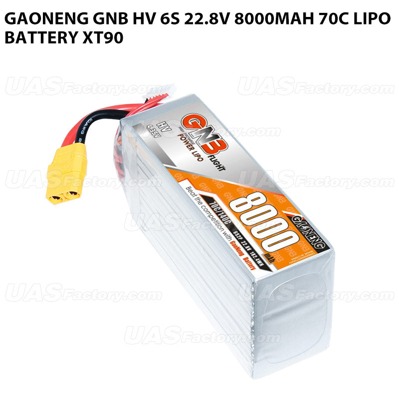 GAONENG GNB HV 6S 22.8V 8000mAh 70C LiPo Battery XT90