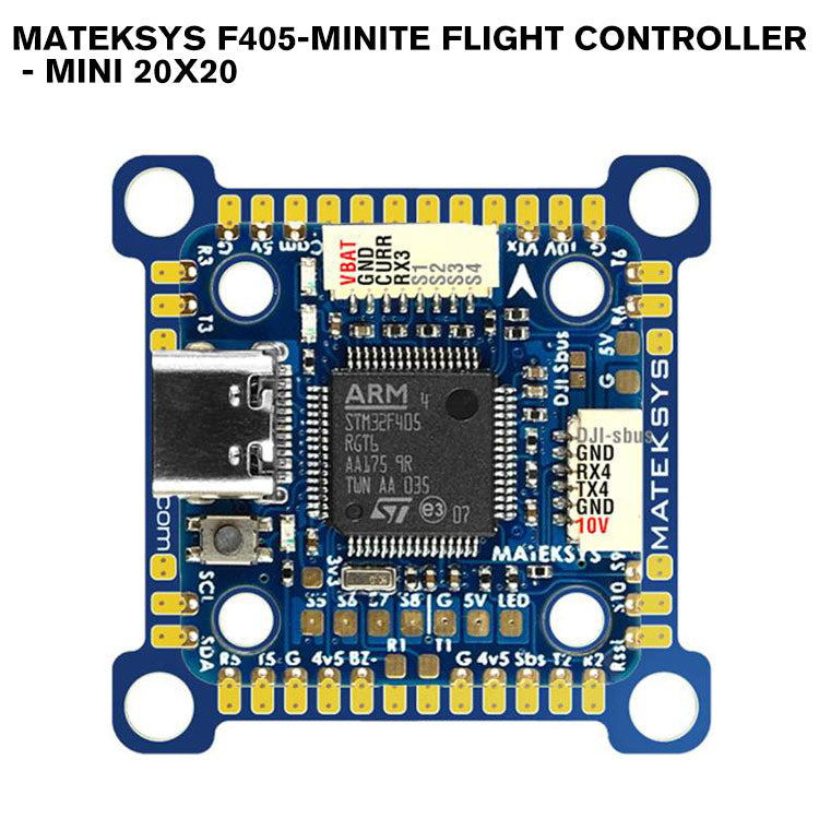 MATEKSYS F405-MiniTE Flight Controller - Mini 20x20