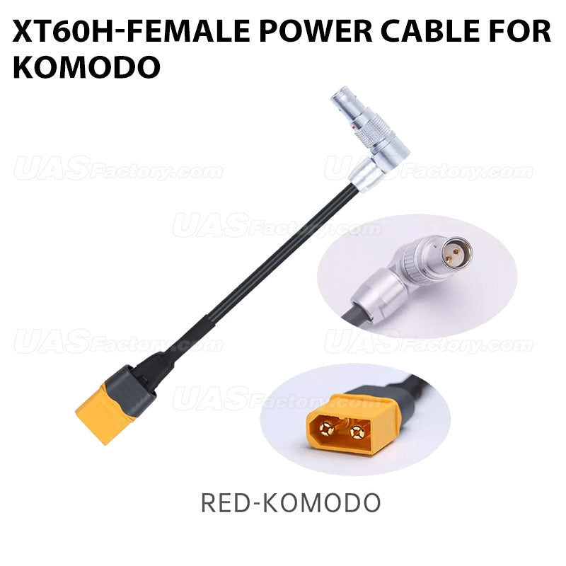 XT60H-Female Power Cable for Komodo