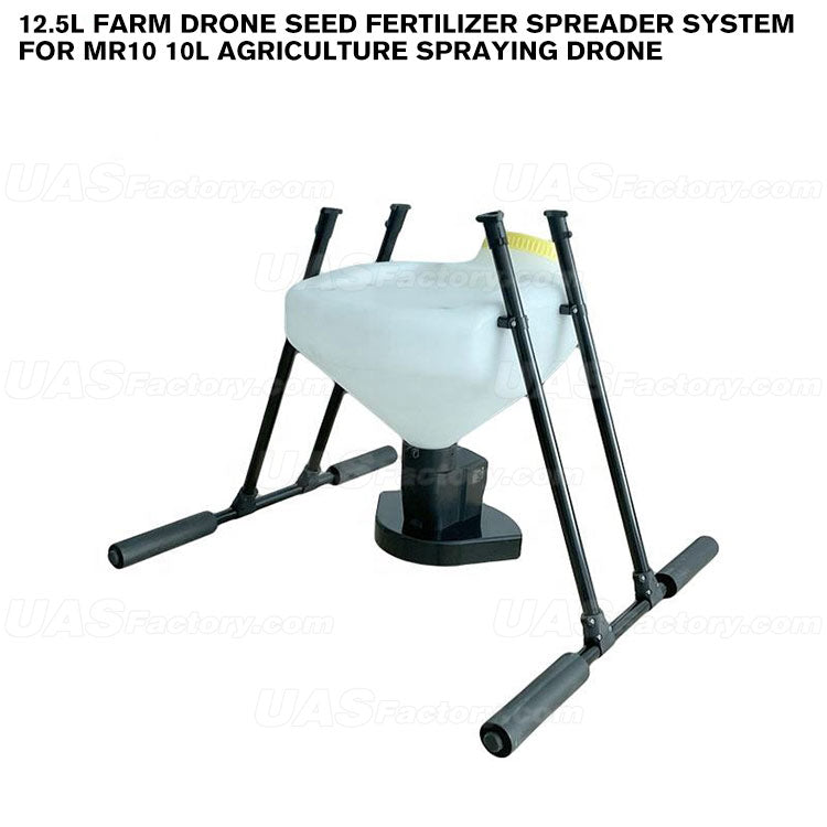 12.5L Farm Drone Seed Fertilizer Spreader System For MR10 10L Agriculture Spraying Drone