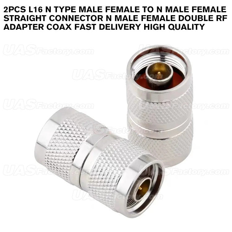 2Pcs L16 N Type Male Female To N Male Female Straight Connector N Male Female Double RF Adapter Coax Fast Delivery High Quality