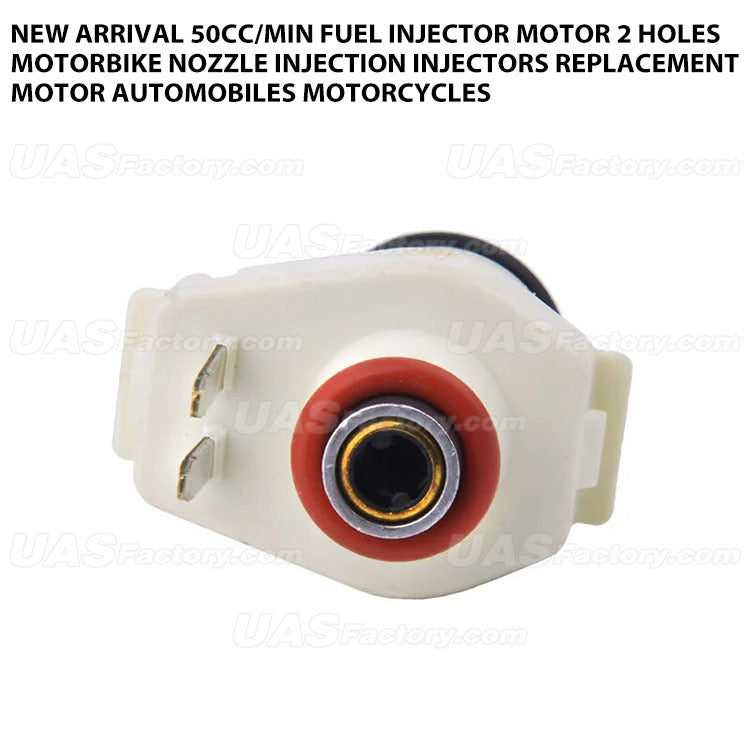 New Arrival 50cc/min Fuel Injector Motor 2 Holes Motorbike Nozzle Injection Injectors Replacement Motor Automobiles Motorcycles