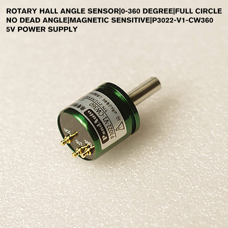 Rotary Hall Angle Sensor|0-360 Degree|Full Circle No Dead Angle|Magnetic Sensitive|P3022-V1-CW360 5V power supply