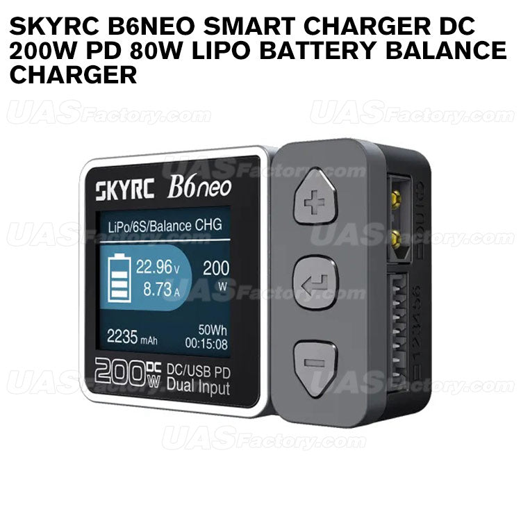 SKYRC B6neo Smart Charger DC 200W PD 80W Lipo Battery Balance Charger