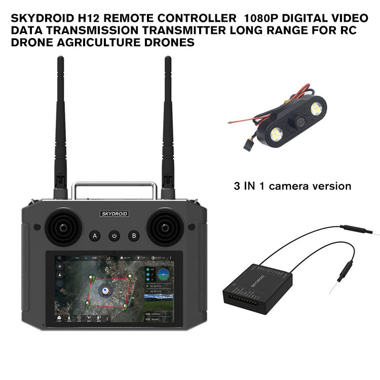 Skydroid H12 Remote Controller 1080P Digital Video Data Transmission Transmitter Long Range for RC Drone Agriculture Drones