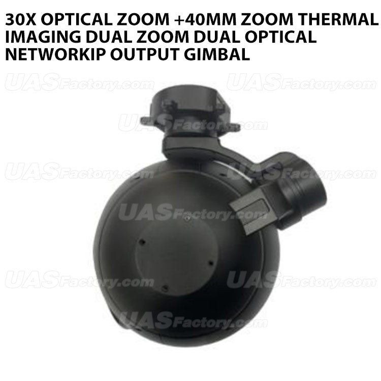 30xoptical zoom +40mm Zoom thermal imaging dual zoom dual optical networkIP Output Gimbal