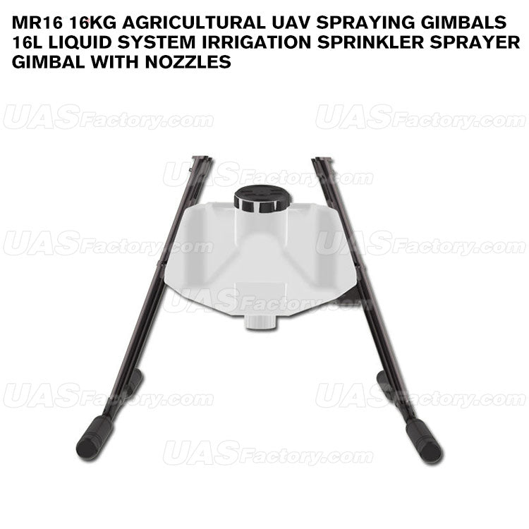 MR16 16KG Agricultural uav Spraying Gimbals 16L Liquid System Irrigation Sprinkler Sprayer Gimbal with Nozzles