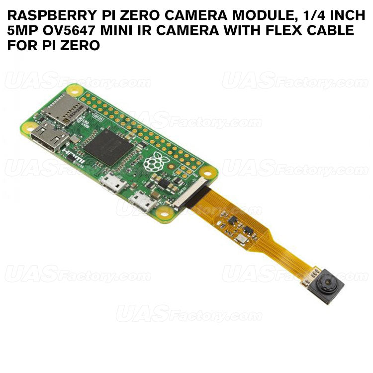 Arducam Spy Raspberry Pi Zero Camera Module, 1/4 Inch 5MP OV5647 Mini IR camera with Flex Cable for pi zero