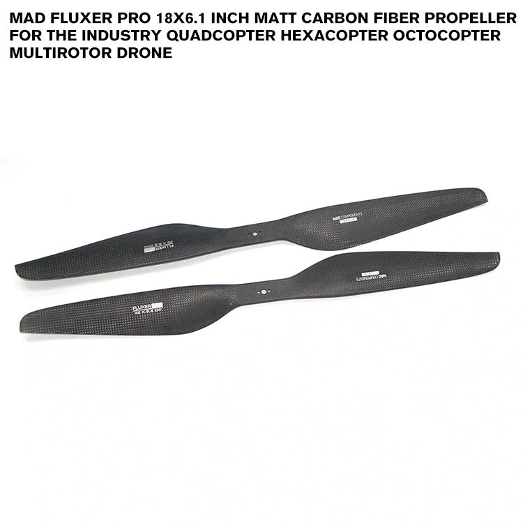 FLUXER Pro 18x6.1 Inch Matt Carbon Fiber Propeller For The Industry Quadcopter Hexacopter Octocopter Multirotor Drone