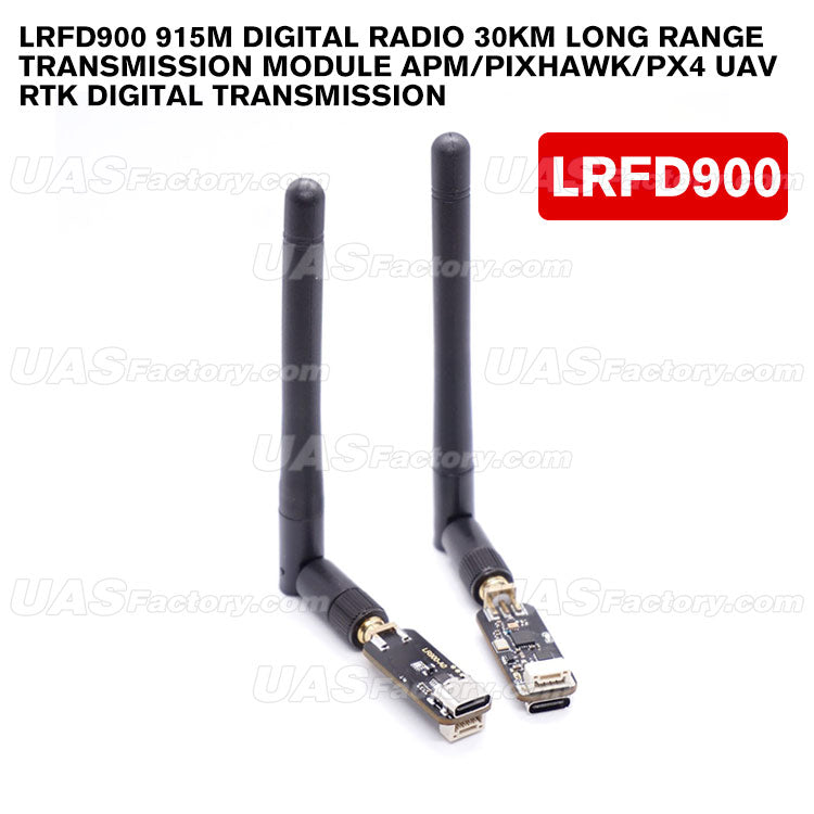 LRFD900 915M digital radio 30km long range transmission module APM/Pixhawk/PX4 UAV RTK digital transmission