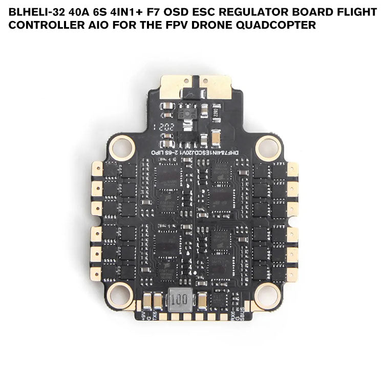 BLHeli-32 40A 6S 4in1+ F7 OSD ESC Regulator Board Flight Controller AIO For The FPV Drone Quadcopter