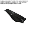 22.2x7.2 Inch FLUXER Pro Glossy Carbon Fiber Folding Propeller For Profesional Multirotor Drone 1pair(CW+CCW)