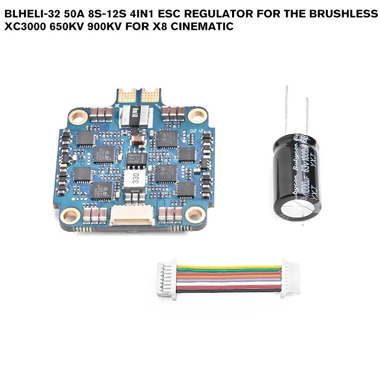 BLHeli-32 50A 8S-12S 4IN1 ESC Regulator For The Brushless XC3000 650KV 900KV For X8 Cinematic