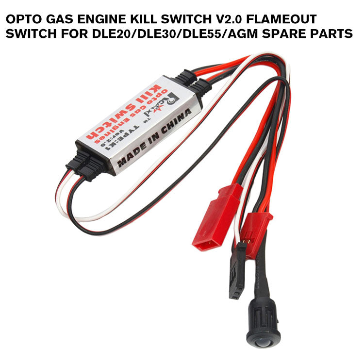 Opto Gas Engine Kill Switch V2.0 Flameout Switch for DLE20/DLE30/DLE55/AGM Spare Parts