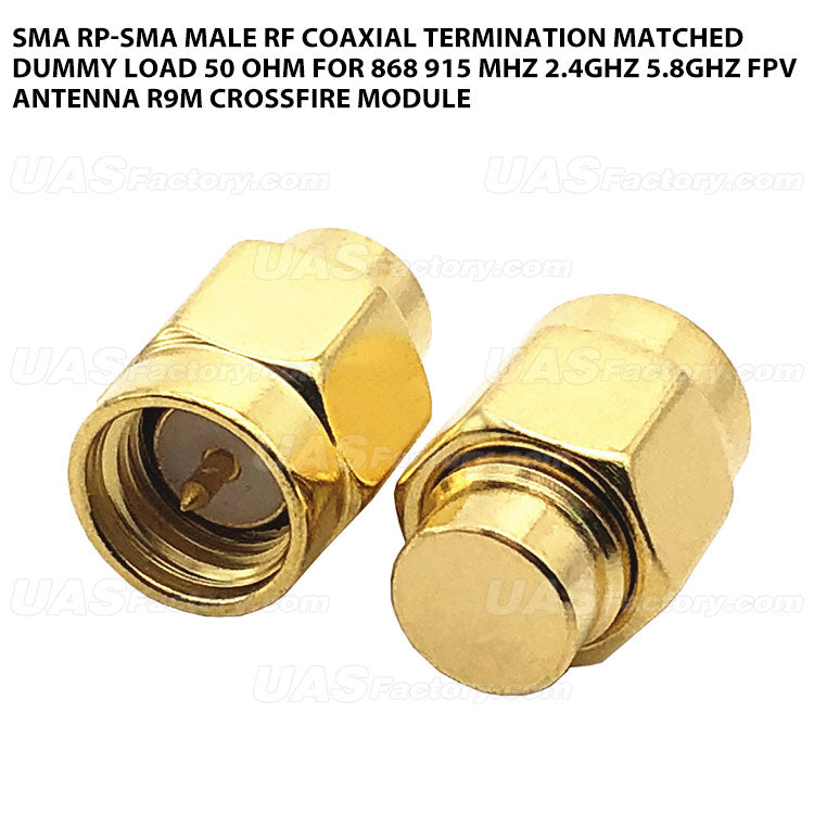 SMA RP-SMA Male RF Coaxial Termination Matched Dummy Load 50 Ohm For 868 915 MHz 2.4GHz 5.8GHz FPV Antenna R9M Crossfire Module