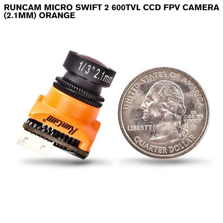 Runcam Micro Swift 2 600TVL CCD FPV Camera (2.1mm) Orange