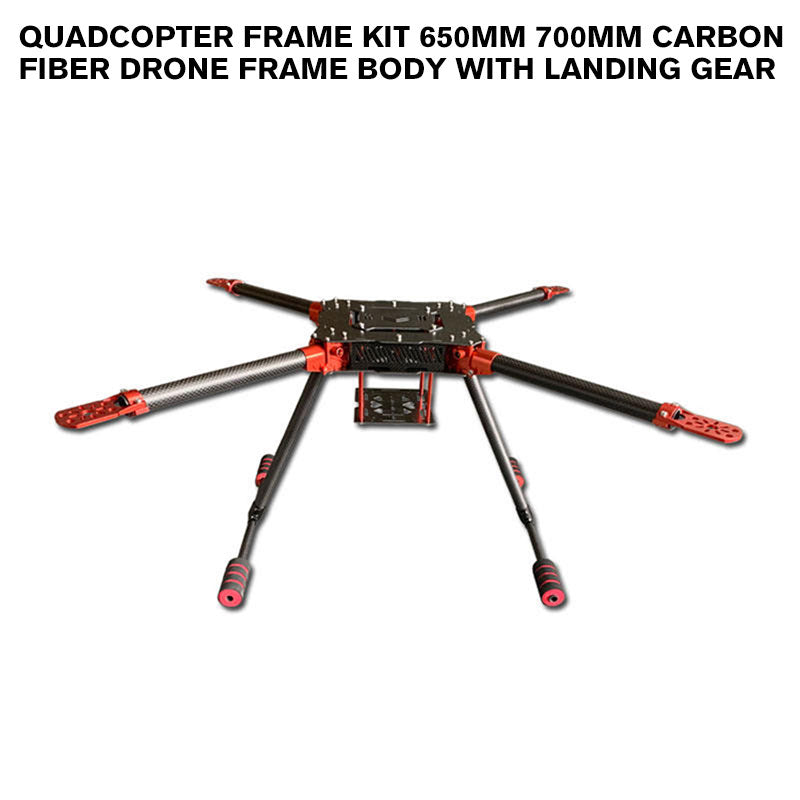 Quadcopter Frame Kit 650mm 700mm Carbon Fiber Drone Frame Body With Landing Gear