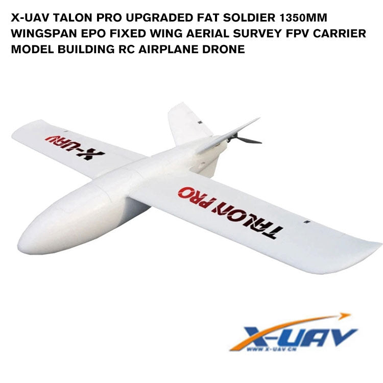 X-UAV Talon Pro Upgraded Fat Soldier 1350mm Wingspan EPO Fixed Wing Aerial Survey FPV Carrier Model Building RC Airplane Drone