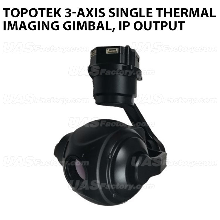 Topotek SIP640G 3-Axis single thermal imaging gimbal, IP output