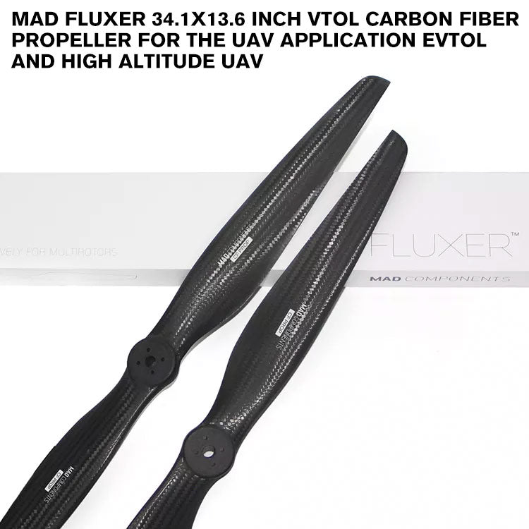 FLUXER 34.1x13.6 Inch VTOL Carbon Fiber Propeller For The UAV Application EVTOL And High Altitude UAV