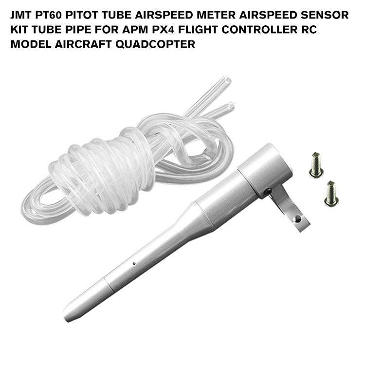 JMT PT60 Pitot Tube Airspeed Meter Airspeed Sensor Kit Tube Pipe for APM PX4 Flight Controller RC Model Aircraft Quadcopter