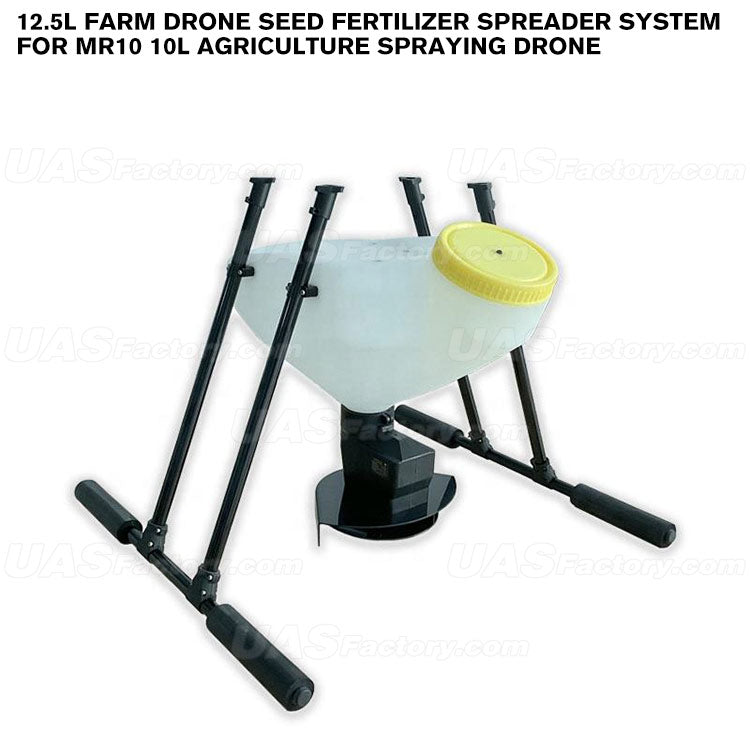 12.5L Farm Drone Seed Fertilizer Spreader System For MR10 10L Agriculture Spraying Drone